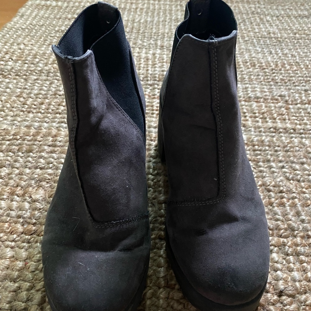 Top shop suede heeled booties